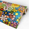 Papel de Parede Adesivo Floral 023 Colorido 4.20x0.58m - 3