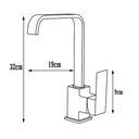 Ver imagem 6 de Torneira Cozinha Bica Alta Quadrada Gourmet Bancada