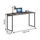 Ver imagem 2 de Mesa Escrivaninha Mega JCM Movelaria CINZA BRILHO JCM