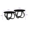 Conjunto Mesa de Centro e Lateral Pés Cebola Branco - 3