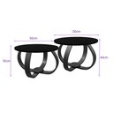 Ver imagem 3 de Conjunto Mesa de Centro e Lateral Pés Cebola Branco