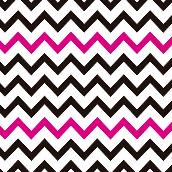 Papel de Parede Adesivo Chevron 017 Rosa e Preto 3.60x0.58m - 2