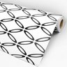 Papel de Parede Adesivo Geométrico 035 Preto 4.20x0.58m - 3