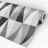 Papel de Parede Adesivo Geométrico 032 Cinza 3.60x0.58m - 3