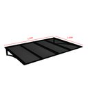 Ver imagem 3 de Toldo Fixo Policarbonato Alveolar Fume - 2,50m X 1,00m - Estrutura Preta