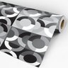 Papel de Parede Adesivo Geométrico 025 Cinza 1.80x0.58m - 3