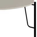 Ver imagem 4 de Mesa Lateral para Sala de Estar Alta Pés Industrial Preto Alef I03 Grigio - Lyam Decor