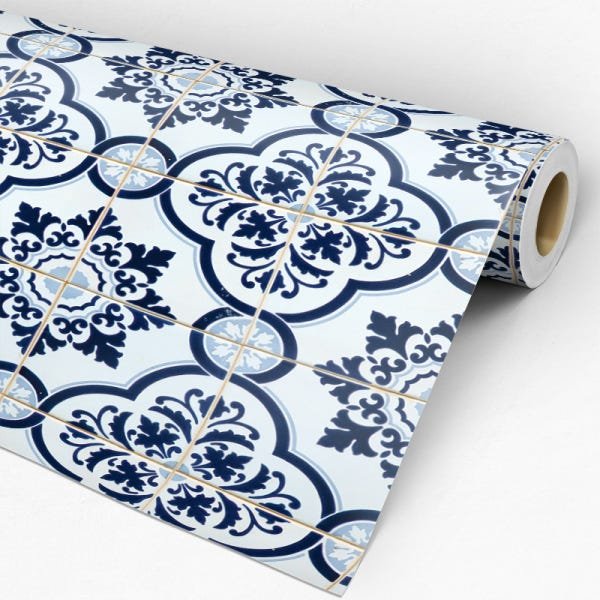 Papel de Parede Adesivo Azulejo 031 Português 1.80x0.58m - 3