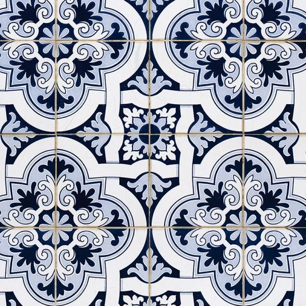 Papel de Parede Adesivo Azulejo 030 Português 4.80x0.58m - 2