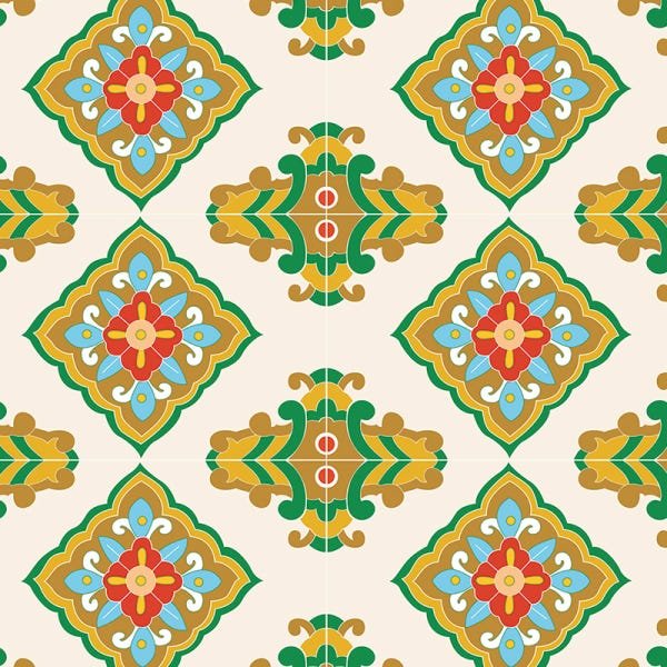 Papel de Parede Adesivo Azulejo 021 Português 3.60x0.58m - 2