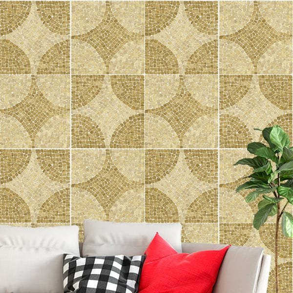 Papel de Parede Adesivo Pedra 056 Mosaico 3.60x0.58m - 1