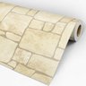 Papel de Parede Adesivo Pedra 055 Bege 4.20x0.58m - 3