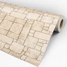 Papel de Parede Adesivo Pedra 054 Bege 3.60x0.58m - 3