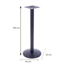 Ver imagem 5 de Mesa de Jantar Redonda 70 cm Tampo Branco em MDP Base Zeta Bistrô
