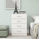 Ver imagem 1 de Cômoda Pequena para Quarto 55x93cm Mdp Branco 2007 Menu Móveis