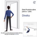Ver imagem 5 de Kit Porta de Madeira Lisa Imbuia 210x82cm Batente 14cm Uniportas Abertura Direita Marrom