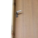 Ver imagem 2 de Kit Porta de Madeira Lisa Imbuia 210x82cm Batente 14cm Uniportas Abertura Direita Marrom