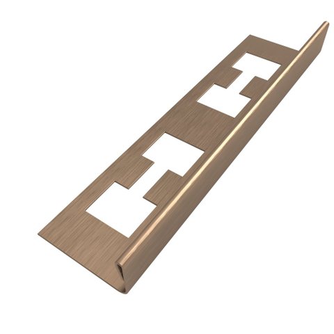 Perfil "l", Aço Inox 304, Escovado, Bronze - 2 X 10 X 2000 Mm