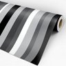 Papel de Parede Adesivo Listrado 023 Preto 4.20x0.58m - 3