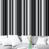 Papel de Parede Adesivo Listrado 023 Preto 4.20x0.58m - 1