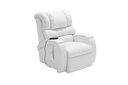 Ver imagem 1 de Cadeira Poltrona Reclinável Imperial Massageadora Motorizada Corano Lift Branco Império Estofados
