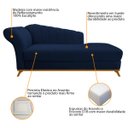 Ver imagem 6 de Kit Diva Recamier Vanessa 140cm Lado Direito e 02 Poltronas Laura Suede - Doce Sonho Móveis RECAMIER