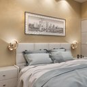 Ver imagem 5 de Arandela Moderna Cabeceira Led 4w 3000k Dourada Mezzo 10x21cm Bivolt Mais Luz