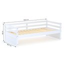 Ver imagem 2 de Cama Solteiro Dreams Madeira Maciça Branco Megamobilia