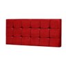 Painel Cabeceira Casal King 160cm Para Cama Box Espanha Suede Vermelho - SA Móveis - 1