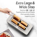 Ver imagem 4 de Elite Gourmet Torradeira Digital Longa 4 Fatias com Função Bagel e Timer Led