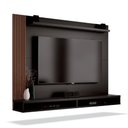 Ver imagem 1 de Painel Tv Até 50" Dijon Ripado C/ Prateleira Preto Naturale