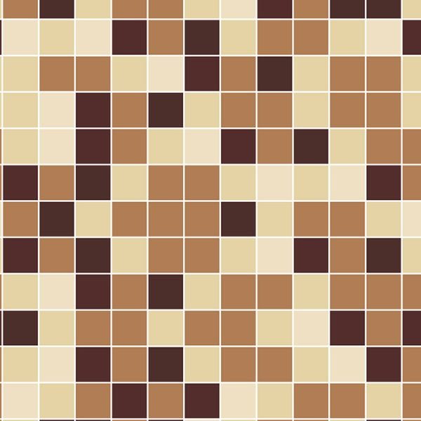 Papel de Parede Adesivo Pastilha 005 Marrom 3.00x0.58m - 2