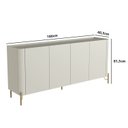 Ver imagem 3 de Balcão Buffet 180cm Porta Lisa Estrutura 100% MDF Bend Bege/Luna/Bronze