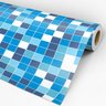 Papel de Parede Adesivo Pastilha 007 Azul 1.80x0.58m - 3