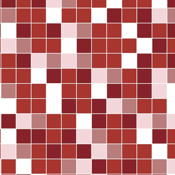 Papel de Parede Adesivo Pastilha 008 Vermelha 3.00x0.58m - 2