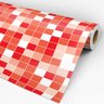 Papel de Parede Adesivo Pastilha 012 Vermelha 3.00x0.58m - 3