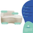 Ver imagem 6 de Kit Divã Recamier Orgânico Marrocos 150cm Lado Direito e 2 Poltronas Amore Bouclé
