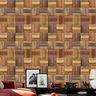 Papel de Parede Adesivo Madeira 007 Mosaico Taco 3.60x0.58m - 1