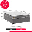 Ver imagem 7 de Cama Box Baú Casal + Colchão Life D33 Pillow Top 61x138x188cm - Cinza - e-Shop Casa