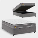 Ver imagem 6 de Cama Box Baú Casal + Colchão Life D33 Pillow Top 61x138x188cm - Cinza - e-Shop Casa