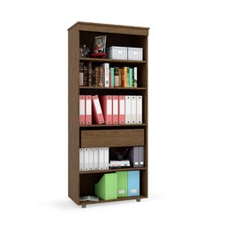 Armário Multiuso 2 Portas Com Gaveta Chocolate Wood Advantage Batrol - 3