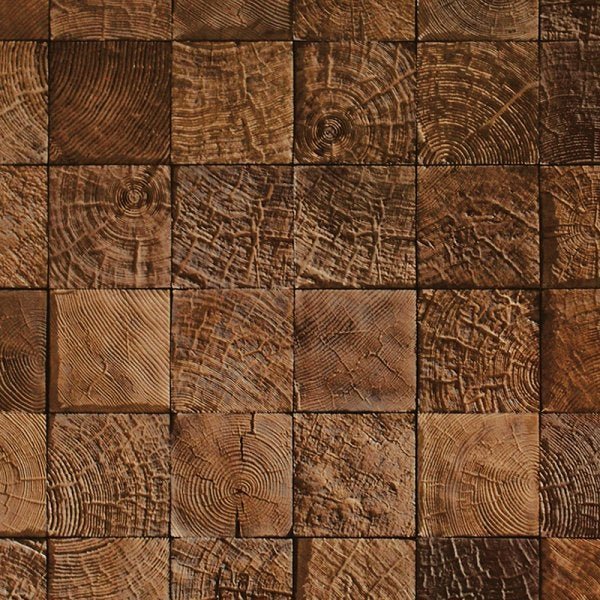 Papel de Parede Adesivo Madeira 027 Mosaico 1.20x0.58m - 2