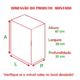 Gaveteiro Simples 1418 Ilan Branco - 4