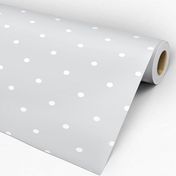 Papel de Parede Adesivo Poá 036 Vinho 1.20x0.58m - 3