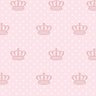 Papel de Parede Adesivo Poá 032 Coroas Cinza 1.80x0.58m - 2