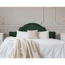 Ver imagem 2 de Cabeceira Casal Provençal Luxo 140X60 Verde Tachas Fumê