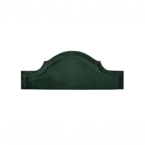 Cabeceira Casal Provençal Luxo 140X60 Verde Tachas Fumê