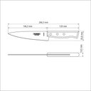Ver imagem 3 de Faca Peixeira e Cozinha Tradicional com Lâmina em Aço Inox e Cabo em Madeira Natural 6
