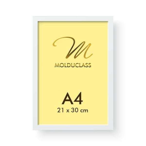 Kit 8 Molduras A4 Brancas para Quadro Foto Acetato iFrame - 2
