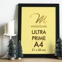 Ver imagem 3 de Kit 8 Molduras A4 Pretas Vidro Antirreflexo Quadro Foto